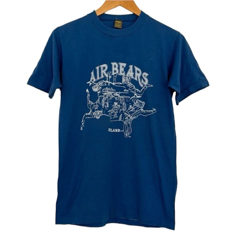 Jerzees by Russell Vintage 80s Tee Shirt AIR BEARS De Land Deland Florida Medium
